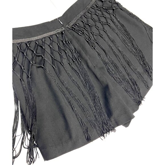 ASTR Skort Fringe Black Polyester – Size Small – Boho/Party - Picture 3 of 5